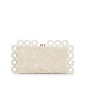 Cult Gaia Harlow Clutch in Pearl Speck | NWOT